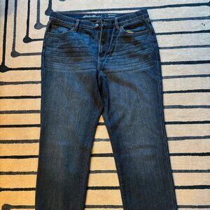 Eddie Bauer Boyfriend Relaxed Flannel-Lined Jeans Size 12/31 NWOT